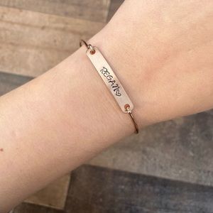 Customized Hand Stamped Bracelet